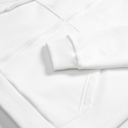 Толстовка унисекс оверсайз на молнии Zippy Terry, белая