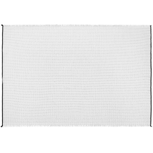 Плед Fringy, белый с черным