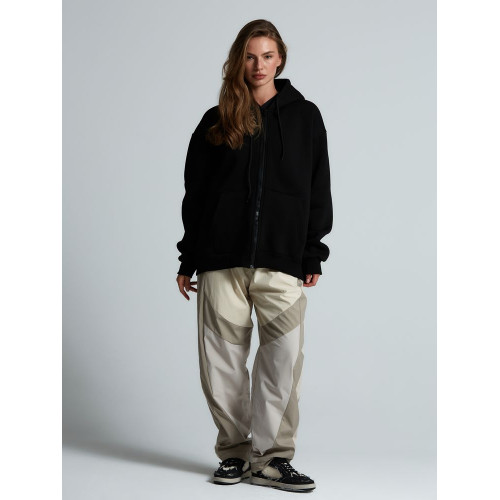 Толстовка унисекс оверсайз Zippy, черная