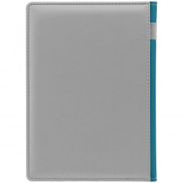 Ежедневник Spain Shall на заказ, недатированный, серый с бирюзовым
