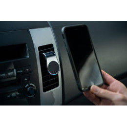 Магнитный держатель для смартфонов Pinch, серебристый