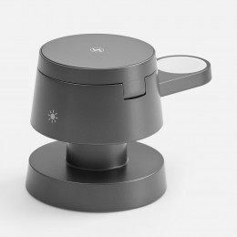 Станция беспроводной зарядки с подсветкой Lume, серая