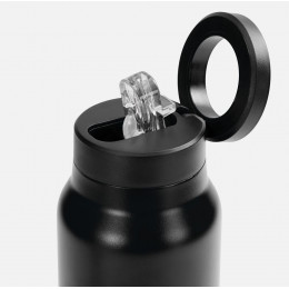 Термобутылка Magnus с магнитным держателем для телефона, черная