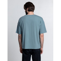 Футболка унисекс оверсайз Crosstown, серо-зеленая