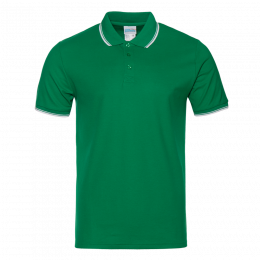 Рубашка поло мужская STAN с окантовкой хлопок/полиэстер 185, 04T