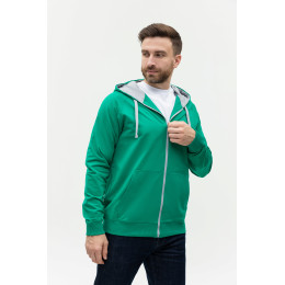 Толстовка мужская STAN с капюшоном на молнии футер без начёса 260, 61