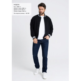 Бомбер унисекс STAN футер без начеса с контрастом 340, 71