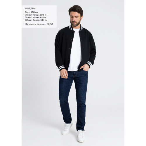 Бомбер унисекс STAN футер без начеса с контрастом 340, 71