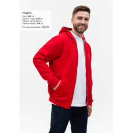 Толстовка мужская STAN с капюшоном на молнии футер с начёсом 280, 17