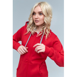 Толстовка женская STAN с капюшоном на молнии футер с начёсом 280, 17W