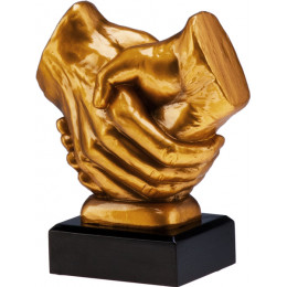 Фигурка литая Трофей Рукопожатие RFST2089/G 17см (83*20)