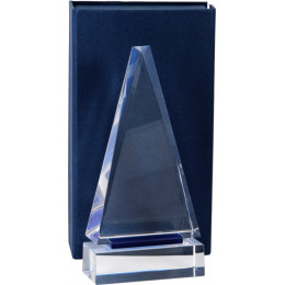 Награда хрустальная XR2014-160 205х100х30мм футляр в комплекте