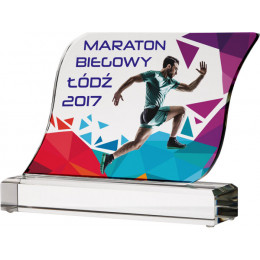 Награда стеклянная C065/FP (сувенир) 15см (10мм) футляр в комплекте